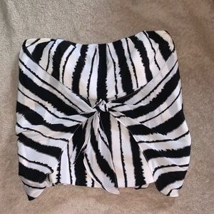 strapless blouse material